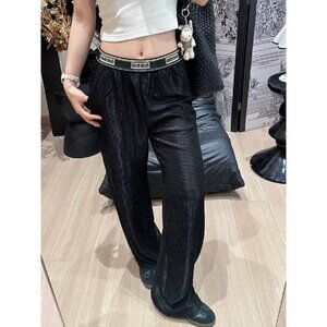 MiuMiu Women's Webbing Casual Pants